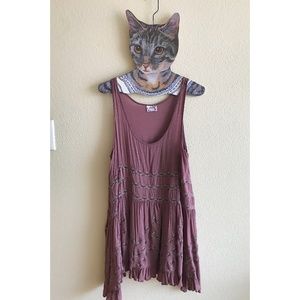 Free People Voile and Lace Trapeze Slip